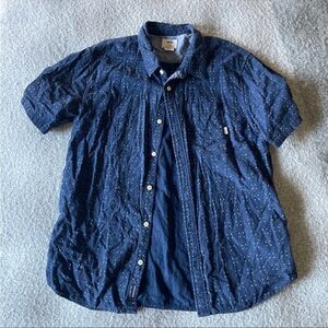 Vans large button down top